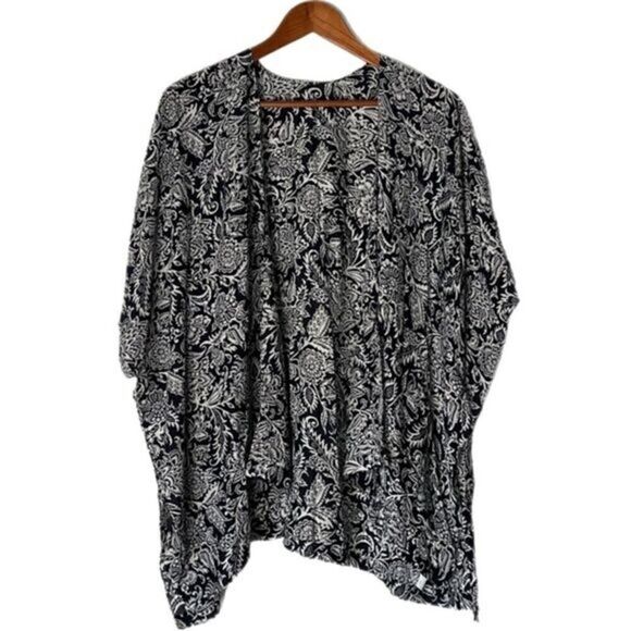 Loft Floral Print Kimono Wrap - Picture 1 of 5